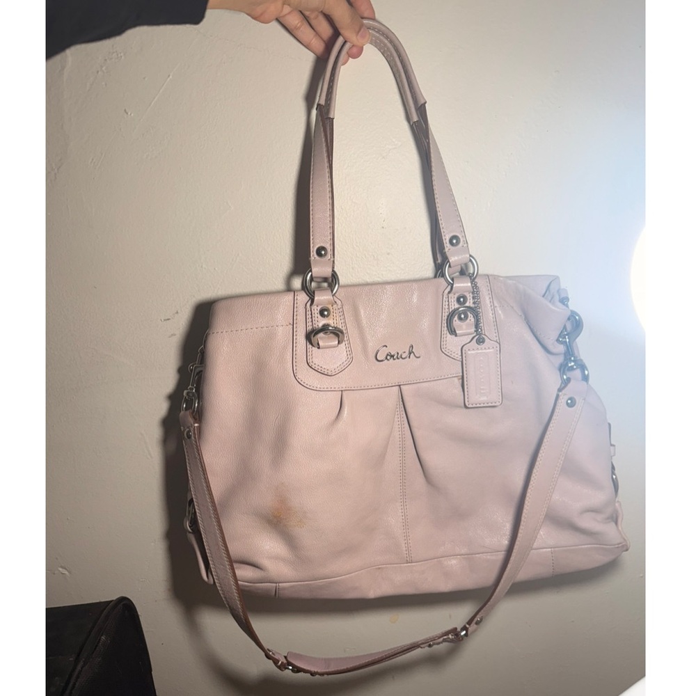 Coach Blush Leather Tote Bag